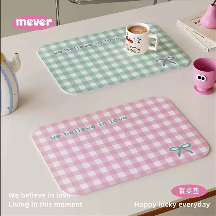 Set de table rétro en cuir PU 30x40cm