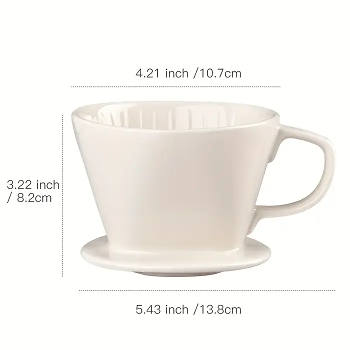 Filtre à café en forme d'éventail, entonnoir de filtration pour café à domicile, pot de partage, pot