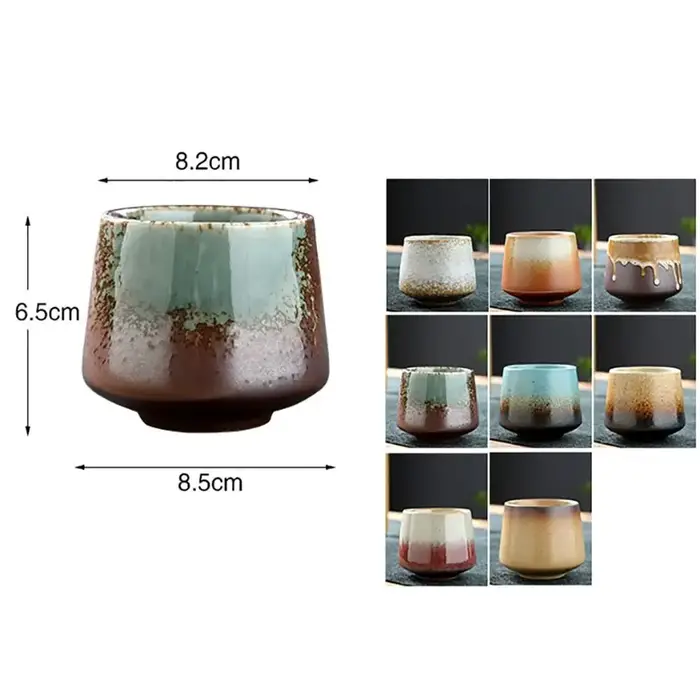 Tasse à café en céramique de transformation de four à thé rétro