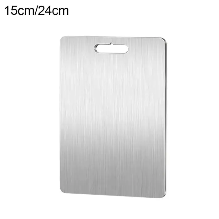Planches à découper pour la cuisine, en acier inoxydable 304, épaisses, double face, de qualité alim