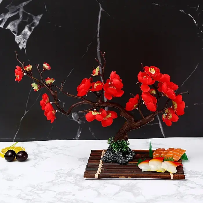 Plateau décoratif de fleurs