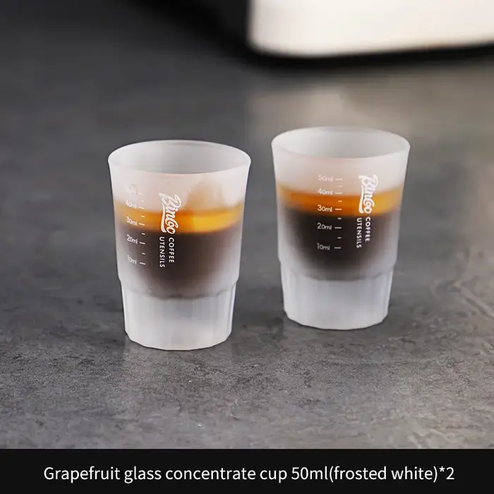 BINCOO 50ml verre à expresso tasse à mesurer verres à Shot clair tasses à café ensemble