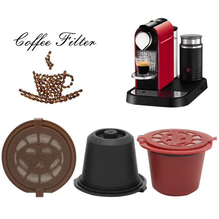 Capsules de café réutilisables, 3 pièces, pour machine à expresso