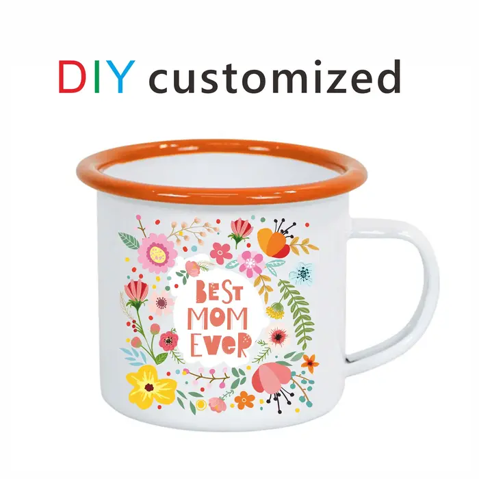 Mug en émail personnalisé avec LOGO