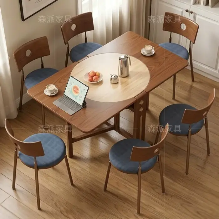 Table de salle à manger ronde de luxe pour cuisine centrale