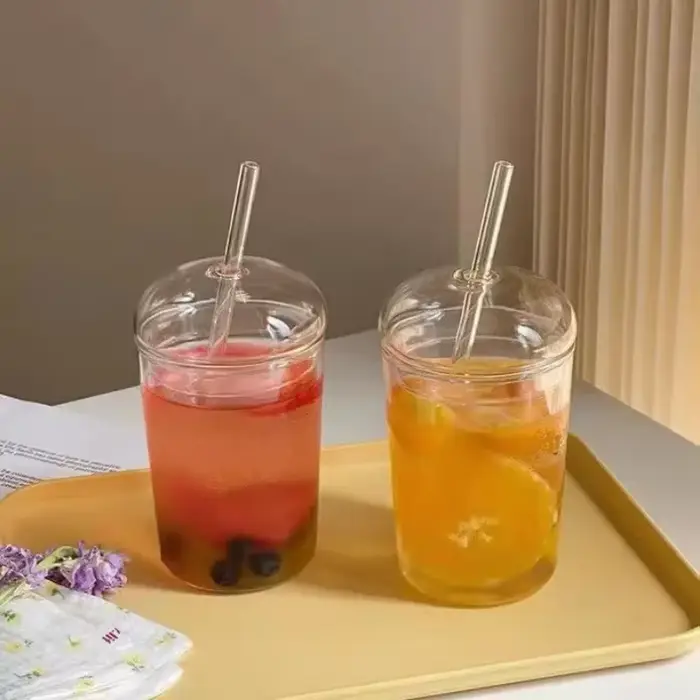 Tasse à café glacée en verre Transparent de 450ML