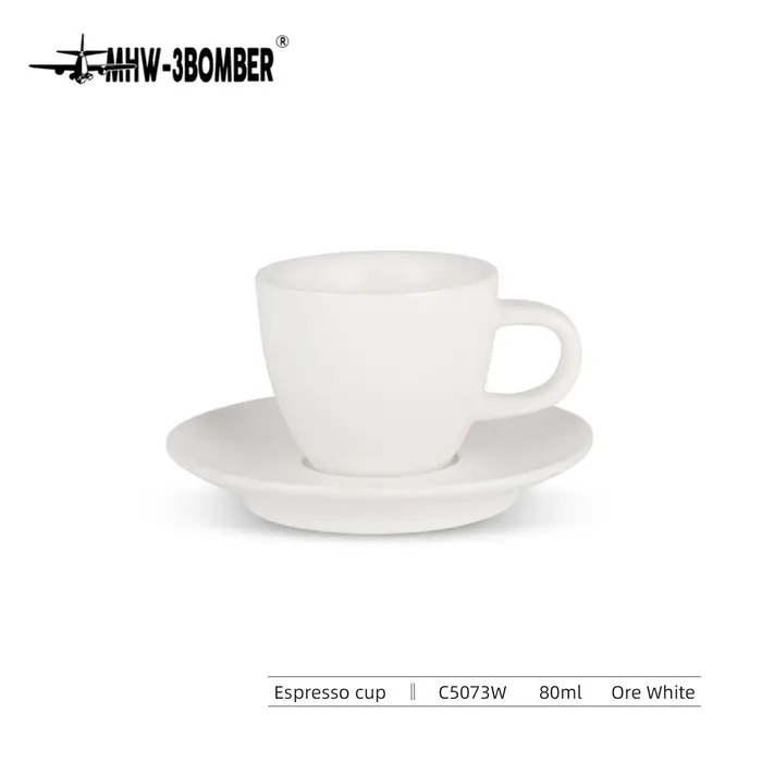 Tasse à expresso MHW-3BOMBER 80ml, tasse à café et soucoupe en céramique, Barista domestique profess