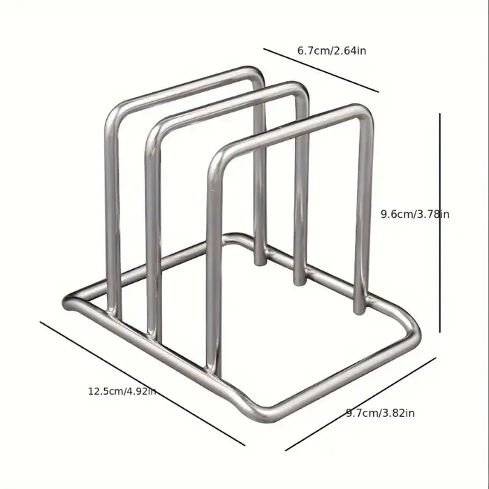 Support de rangement pour planches à découper en acier inoxydable pour cuisine