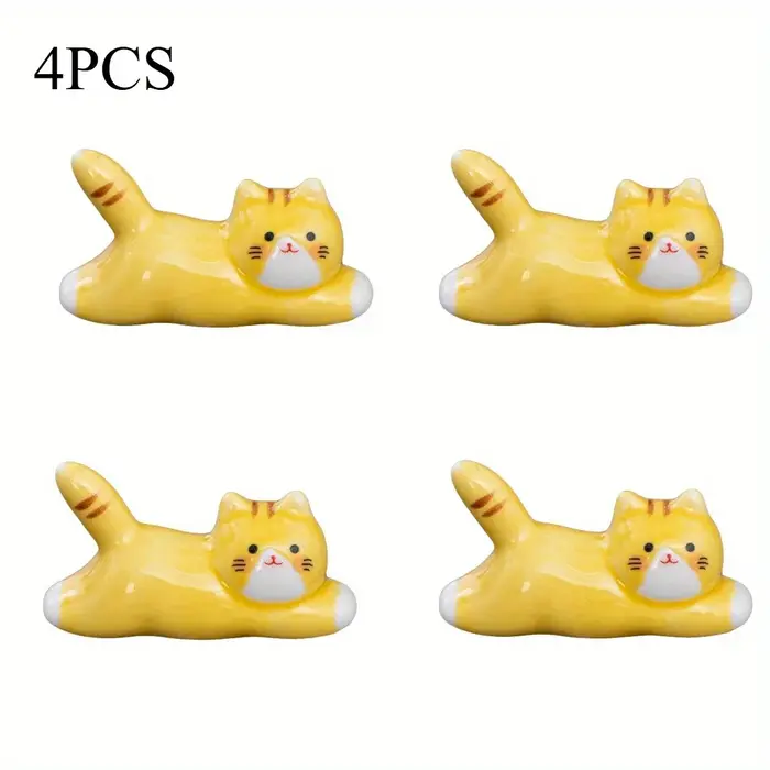 Porte-baguettes et ustensiles en céramique pour chat