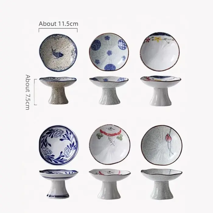 Nouvelle assiette haute pour dessert chinois