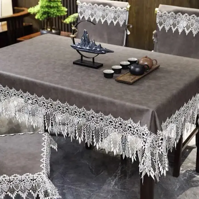 Nappe en cuir PU dentelle imperméable