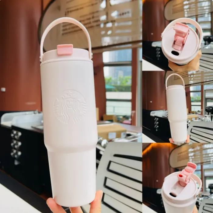 Gobelet isotherme Starbucks rose de 900 ml