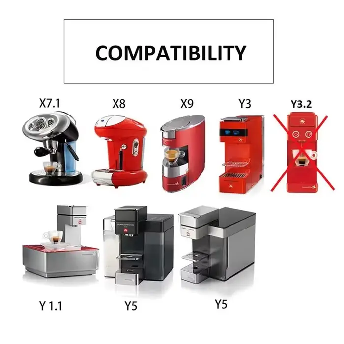 Capsules de café réutilisables et rechargeables pour machine à expresso Illy X7.1 X8 X9 IllY3 IllY1.1 IllY5