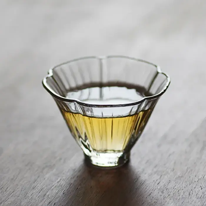 Belle fleur mignonne florale petite Mini verre résistant à la chaleur japonais Gong Fu tasse de dégu