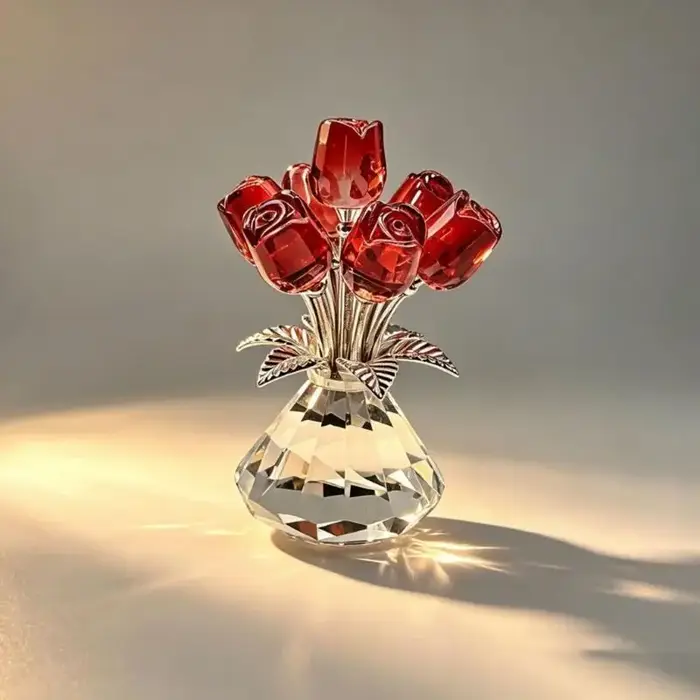 Figurines roses en colorées
