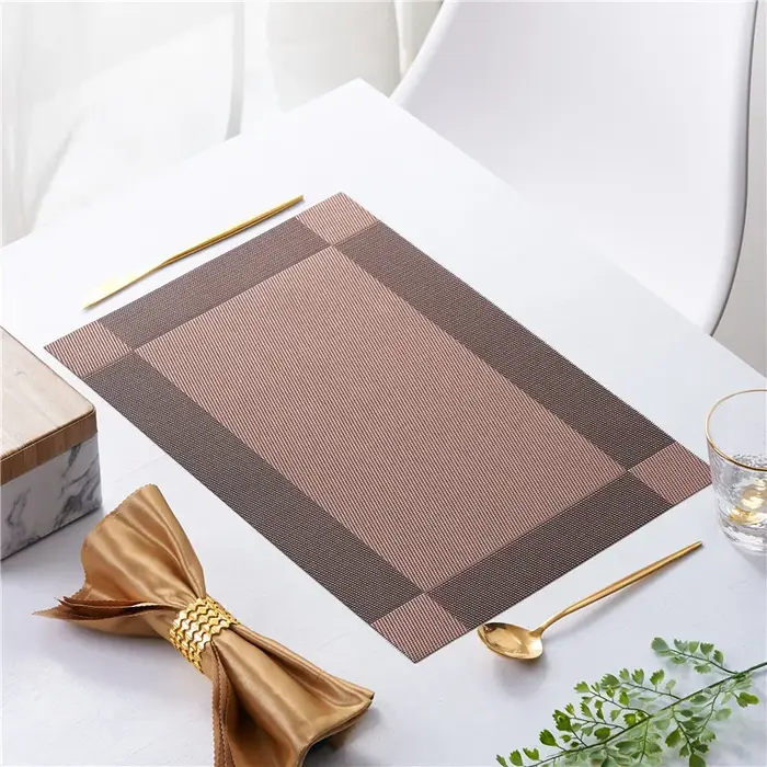 Ensemble de napperons lavables en PVC pour table à manger