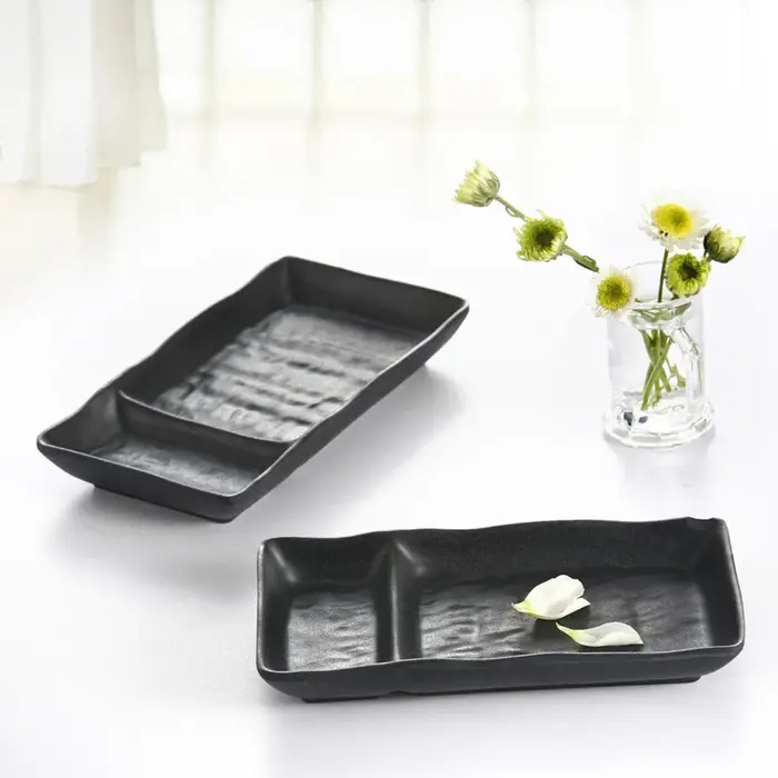 Assiettes en mélamine, plats à sauce pour restaurant