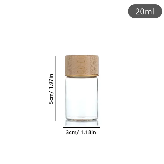 【Peace】Conteneur de stockage pour grains de café en verre avec outil en bois, tubes en verre, stocka