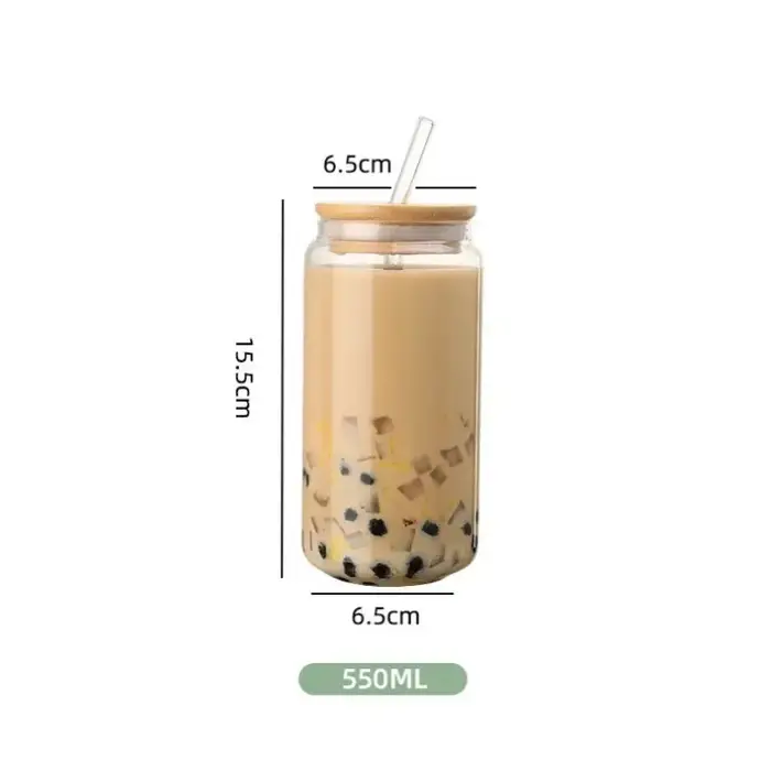 Tasse en verre Transparent de 450ml/550ml