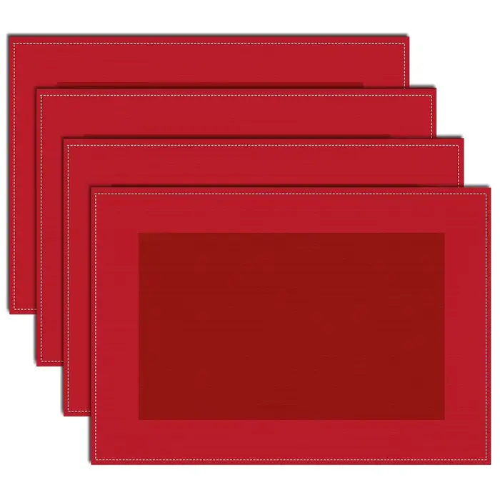 Napperons rouges élégants