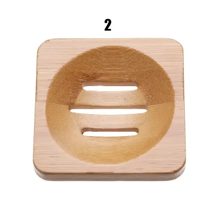 Regina-Boîte de rangement carrée et ronde en bois de bambou, support durable, égouttoir, vaisselle,