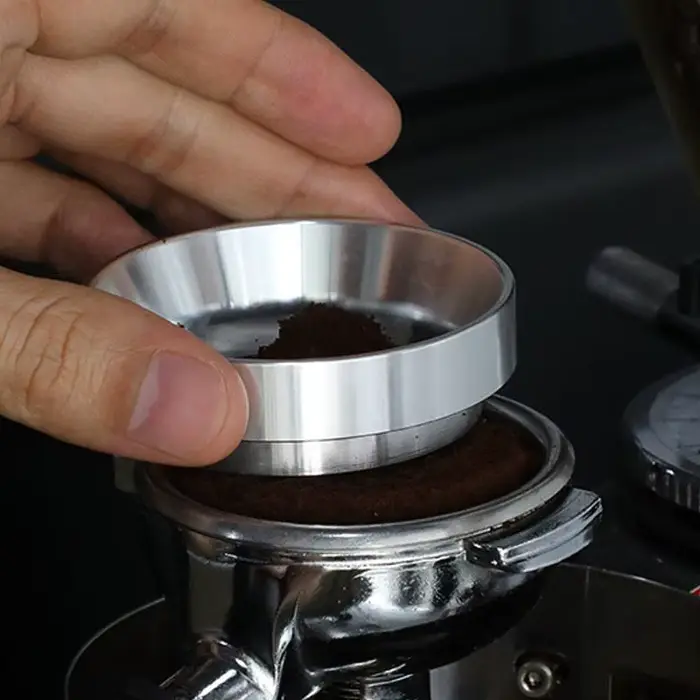 Anneau de dosage Intelligent en aluminium pour bol café en poudre expresso Barista outil pour 51//53/54/58MM profileur