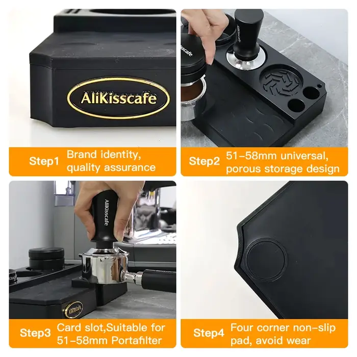 Support universel de tapis de Station de doseur de café pour 51mm 54mm 58mm