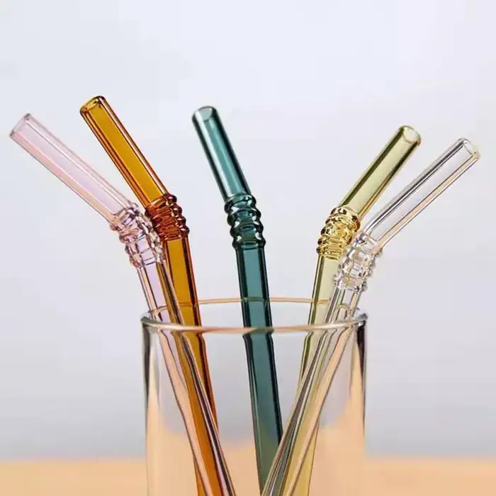 Pailles en verre réutilisables