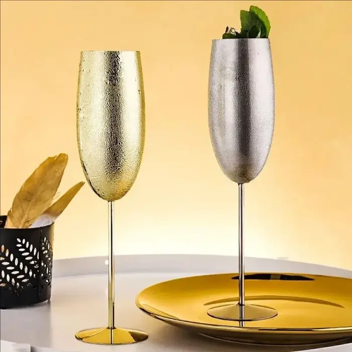 Nouvelles verres à vin en acier inoxydable