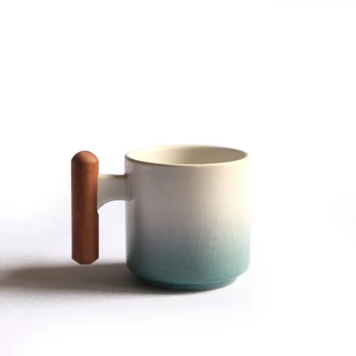 Ensemble de tasses à expresso en bois de 90/210ml, tasses à café minimalistes européennes pour la ma