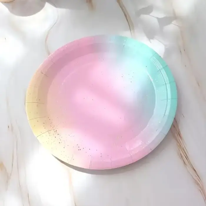 Ensemble de vaisselle arc-en-ciel