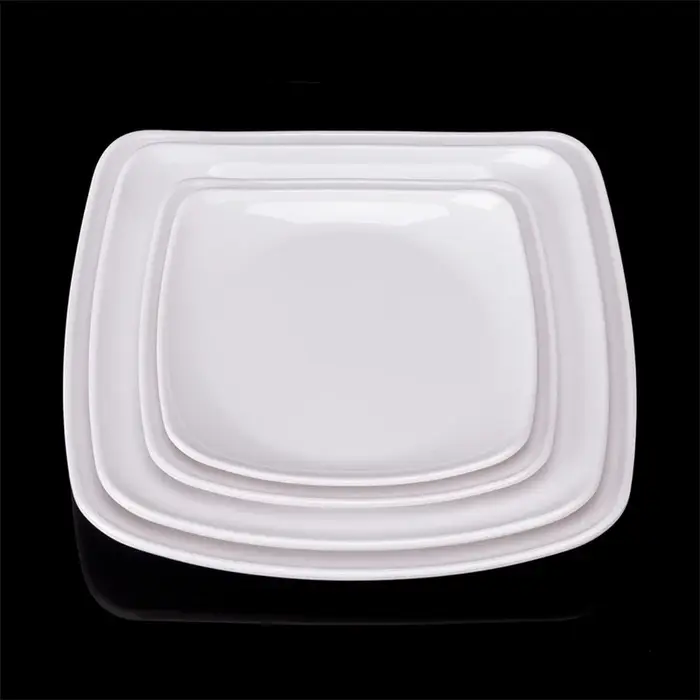 Plats carrés de restauration rapide