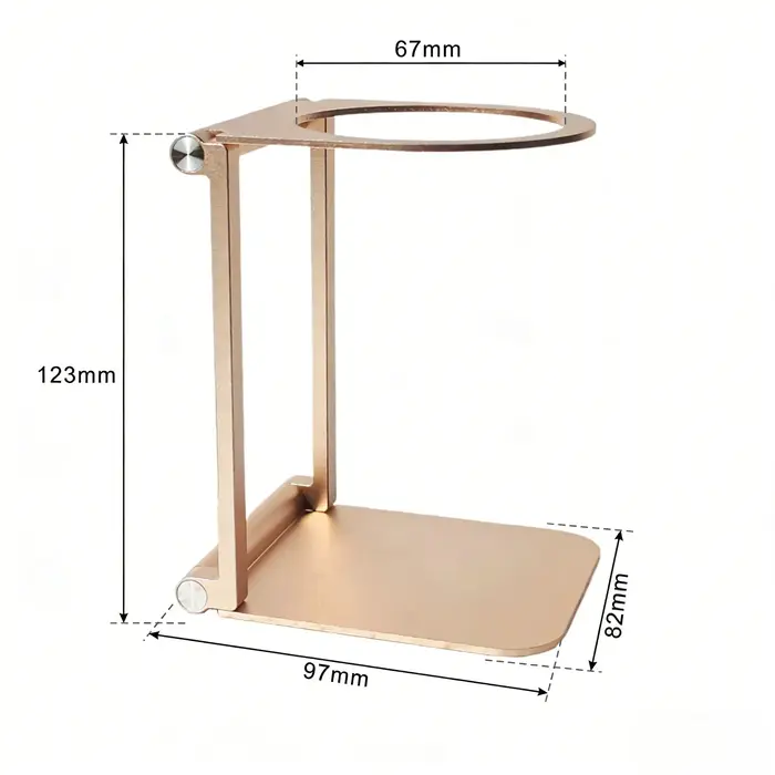 Support de filtre à café rétro infusé à la main, verser sur le support, base en bois, goutte à goutt