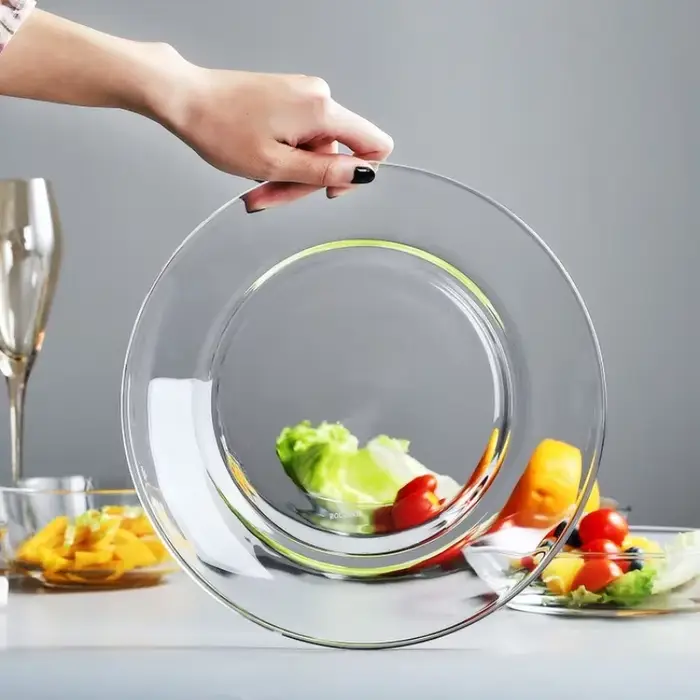Assiette à salade de fruits en verre du Guatemala