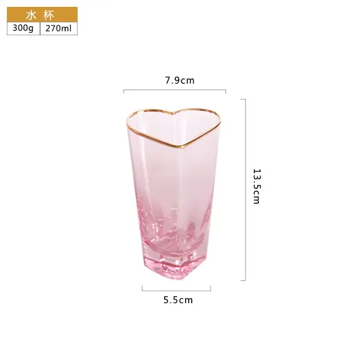 Verres à vin rouge Phnom Penh rose martelé européen