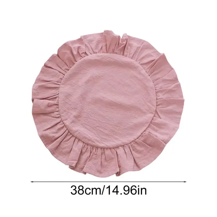 Set de table rustique, couleur unie