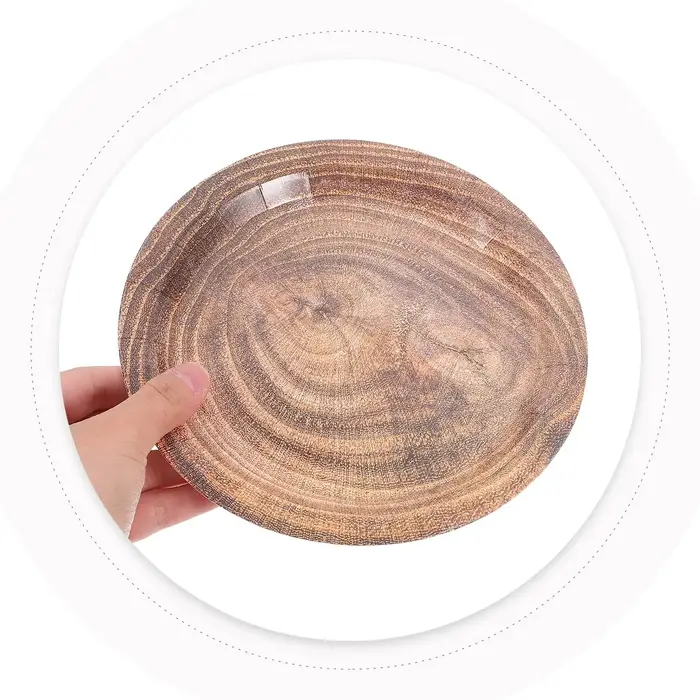 Assiettes en papier à Grain de bois
