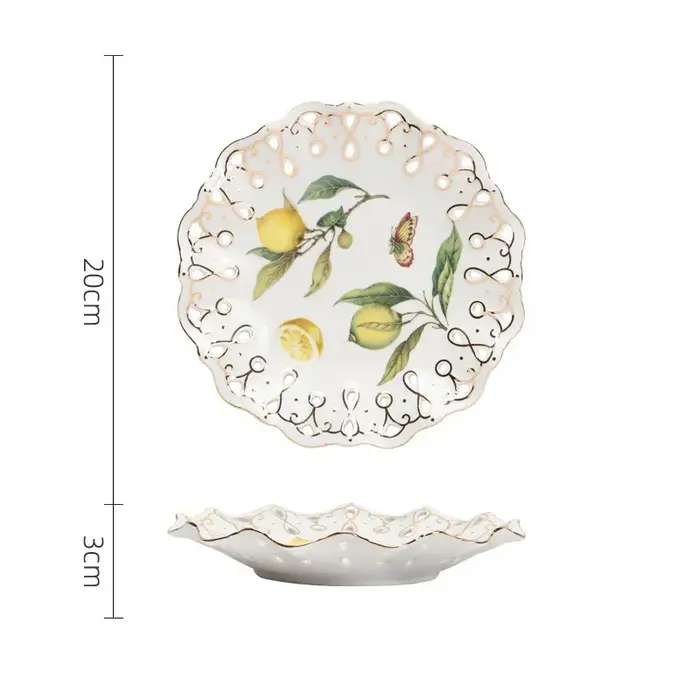 Assiette à manger en céramique de Style européen