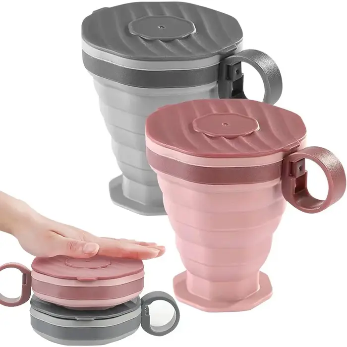 Tasse pliante portative en plastique