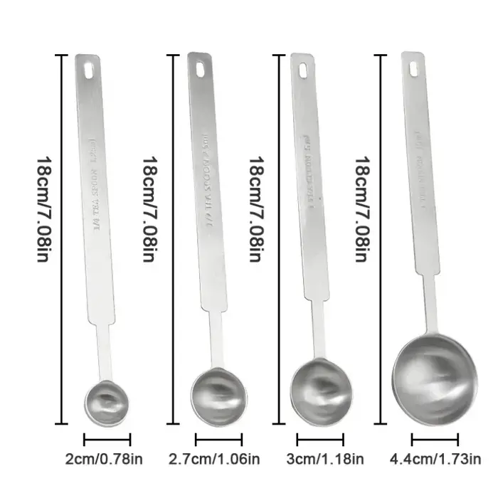 Cuillère à mesurer polyvalente en acier inoxydable