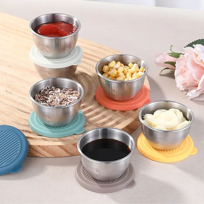 Tasse à Sauce Portable pratique en acier inoxydable