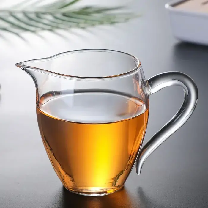 Distributeur de thé en verre à haute teneur en Borosilicate de 350ml, avec poignée colorée, théière