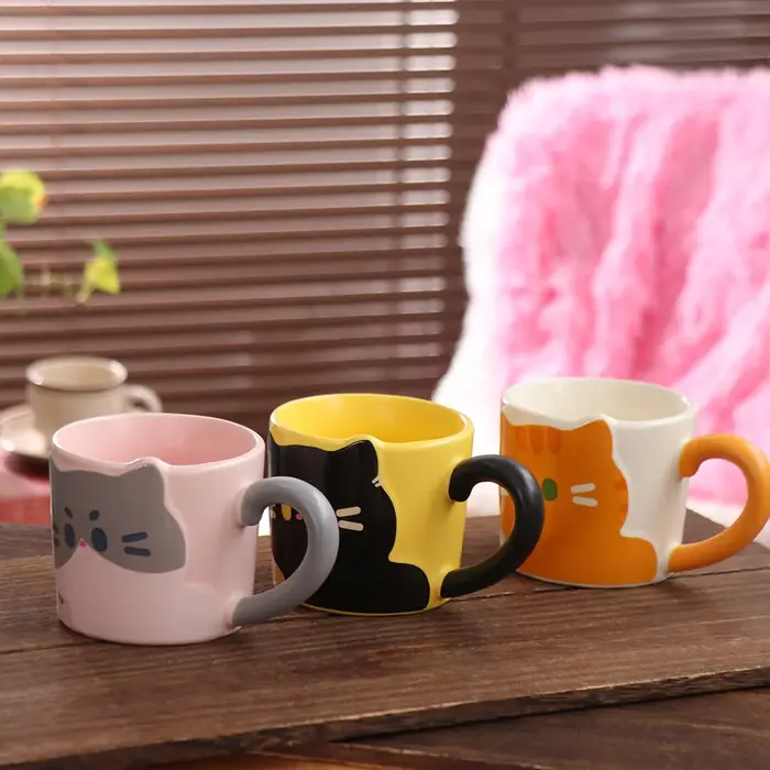 Tasse à café motif chat
