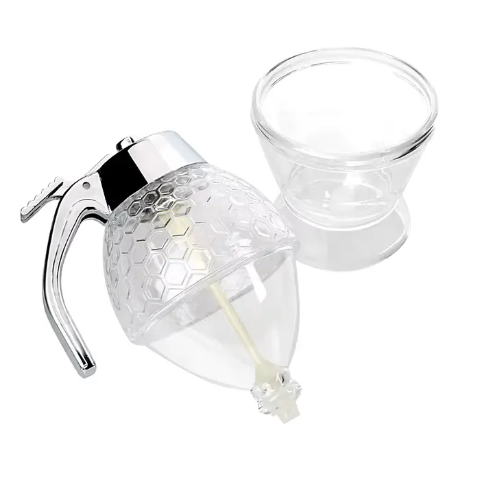 Tasse de sirop de jus, bouteille à presser, Pot de rangement, support, distributeur d'égouttement d'