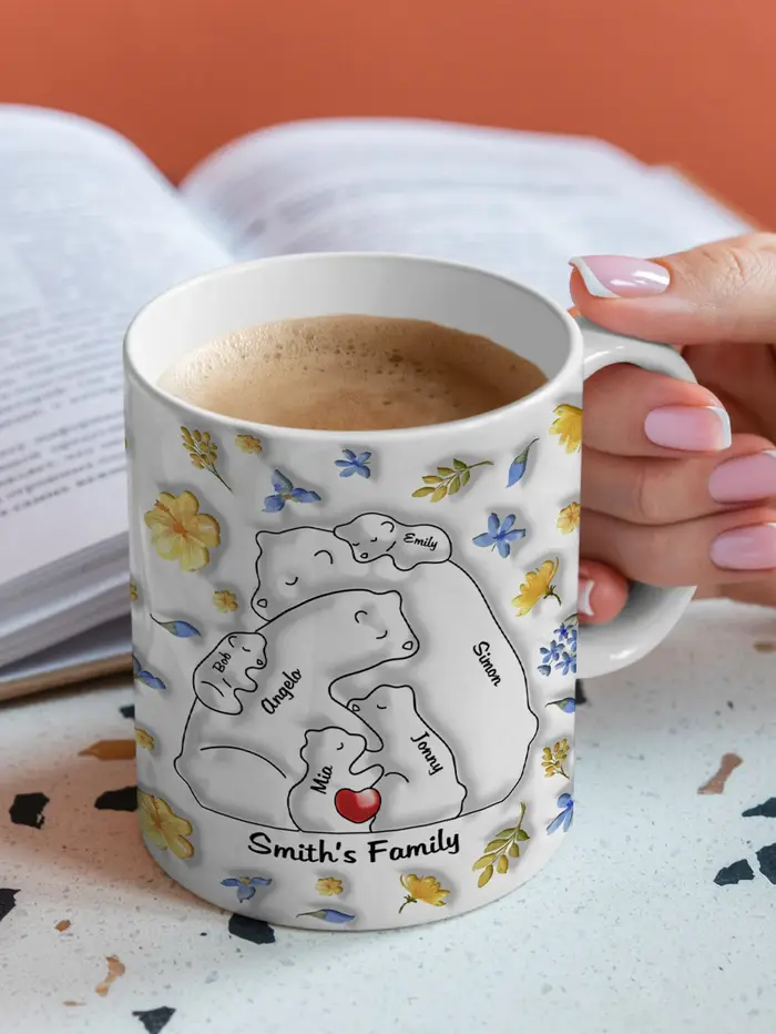 Mug personnalisé avec le nom de la famille