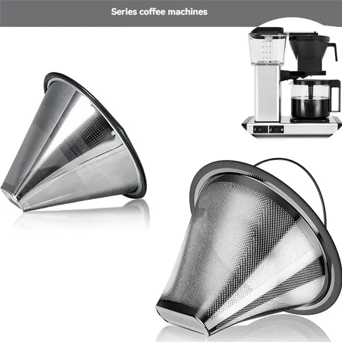 Filtre à café en acier inoxydable A74G, pour Machines à café Moccamaster KBGV et KBT, filtre à café