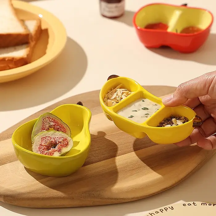 Plat créatif en porcelaine de Style coréen