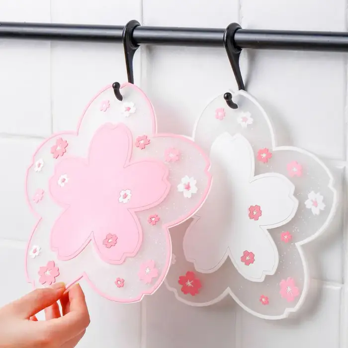 Dessous de verre en forme de fleur Kawaii