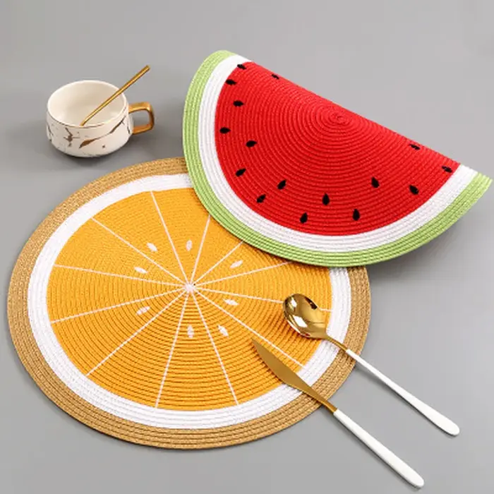 Sous-verres pour boissons pastèque et citron
