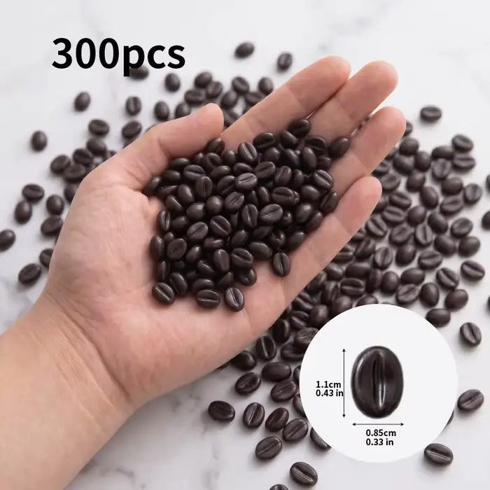 Grains de café artificiels réalistes